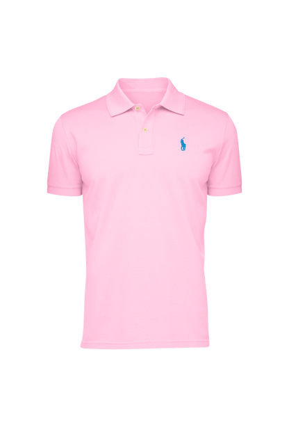 Camiseta Tipo Polo para Hombre "Rosado Claro" PL