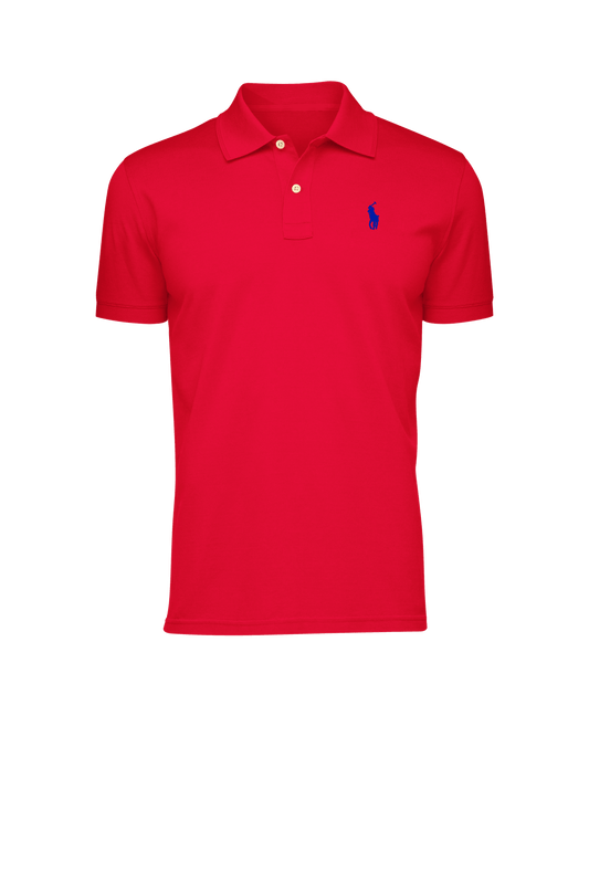 Camiseta Tipo Polo para Hombre "ROJO" PL