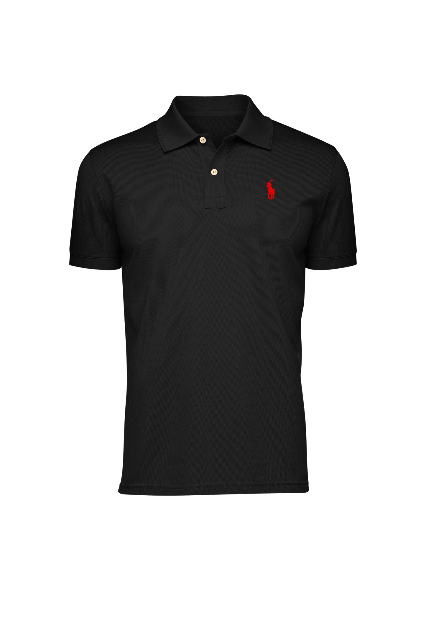 Camiseta Tipo Polo para Hombre "Negro" PL