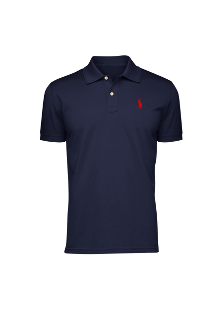 Camiseta Tipo Polo para Hombre "Azul Turqui" PL