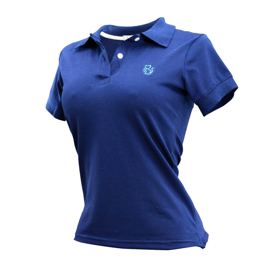 Camiseta Tipo Polo Mle Mujer "Azul oscuro"