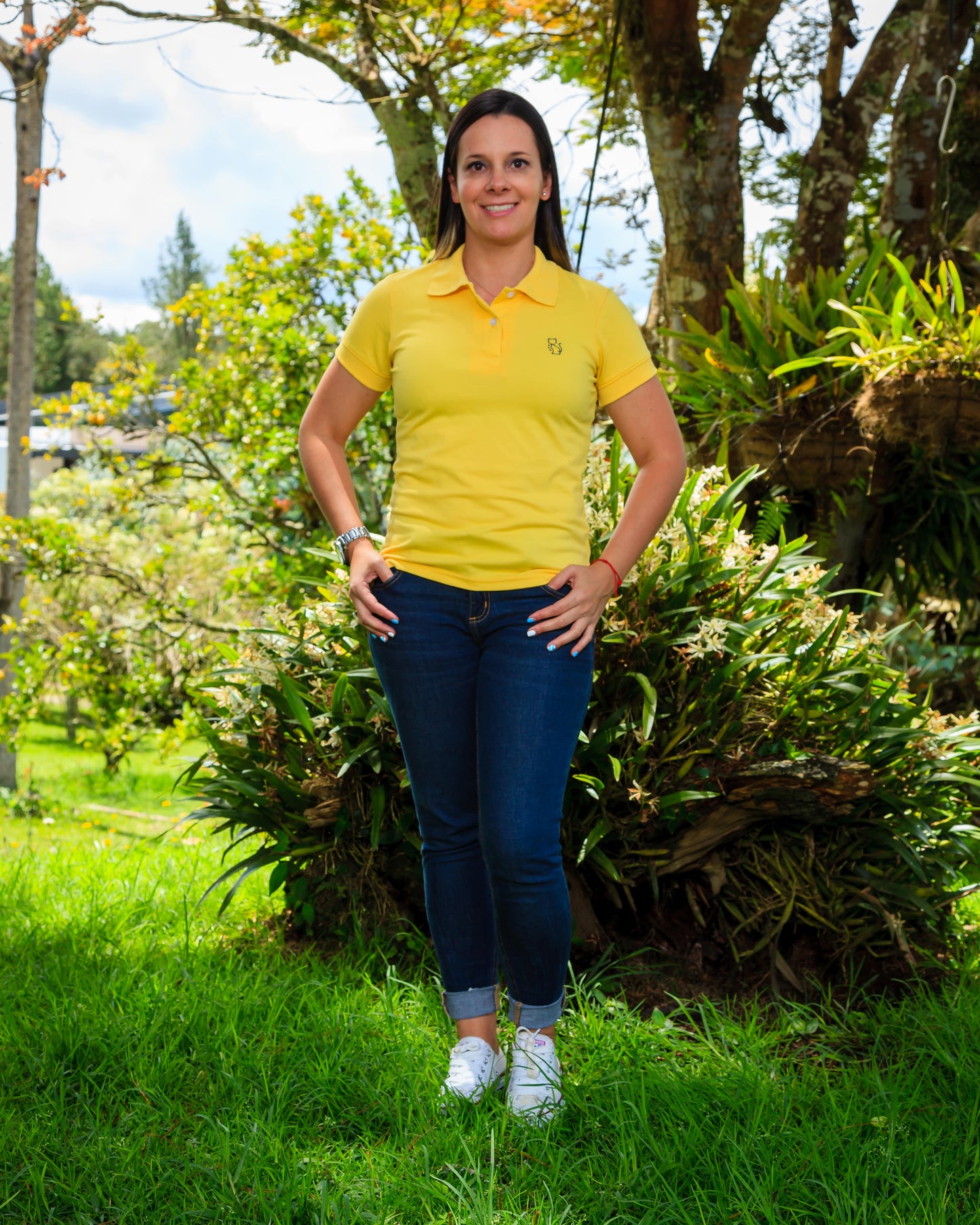 Camiseta Tipo Polo Mle Mujer "Amarillo"