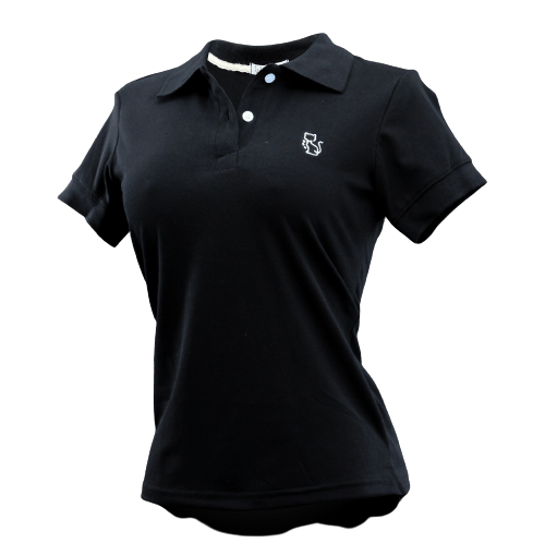 Camiseta Tipo Polo Mle Mujer "Negro"