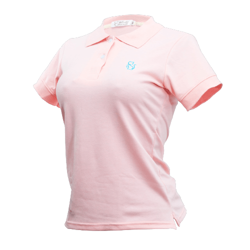 Camiseta Tipo Polo Mle Mujer "Rosada"