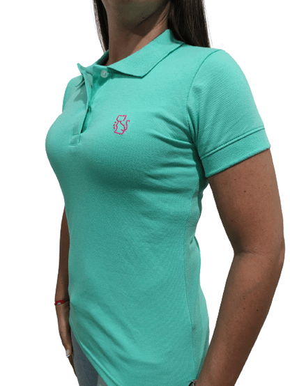 Camiseta Tipo Polo Mle Mujer "Verde Menta"